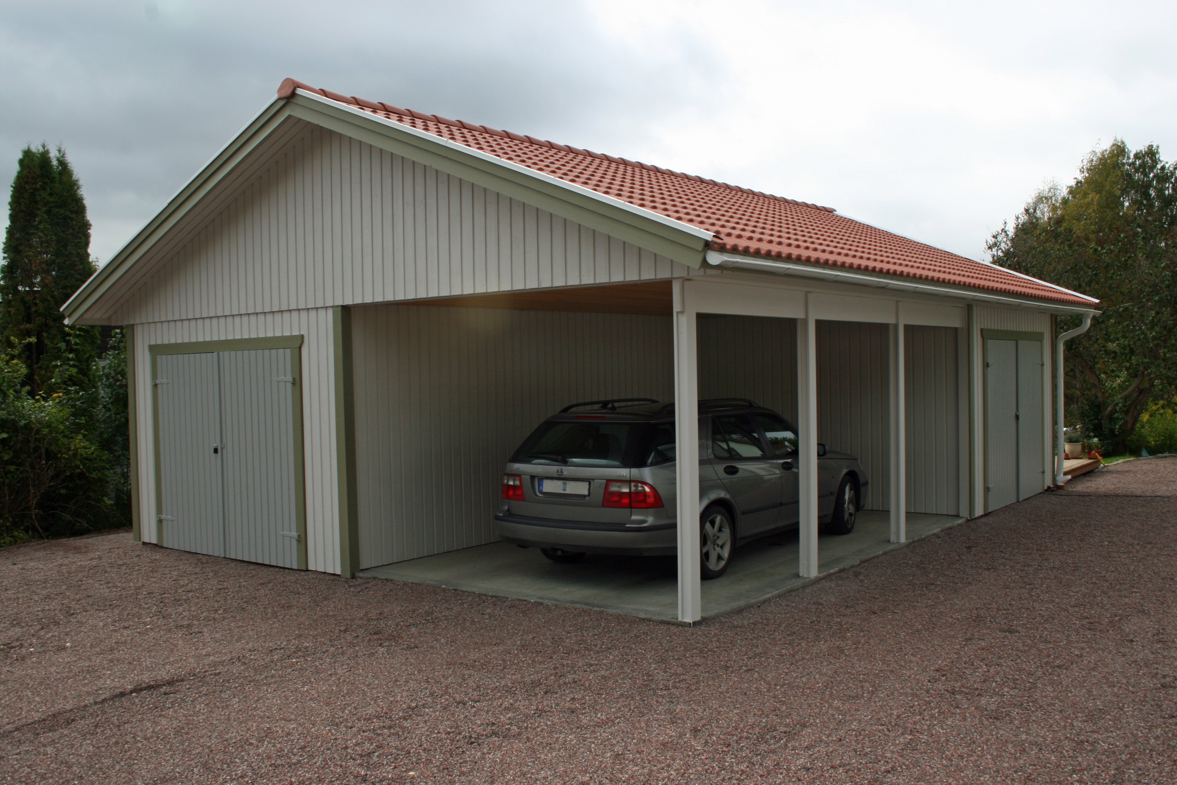 Bilder Carport - Carport Med Garage, Carport Med Förråd : Lundqvist Trävaru